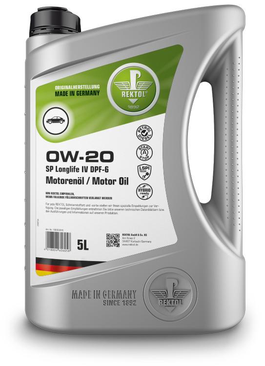 0W-20 SP Longlife IV DPF-6